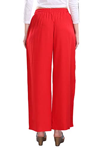 Image of TRASA Women's and Girls Cotton Reyon Regular Fit Palazzo Pants - Available Size - L, XL, 2XL, 3XL