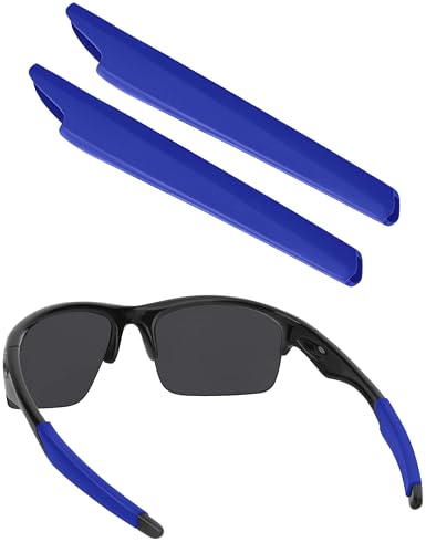Image of BLAZERBUCK Replacement Temple Sleeves Ear Socks for Oakley Bottle Rocket OO9164 Sunglass - Blue