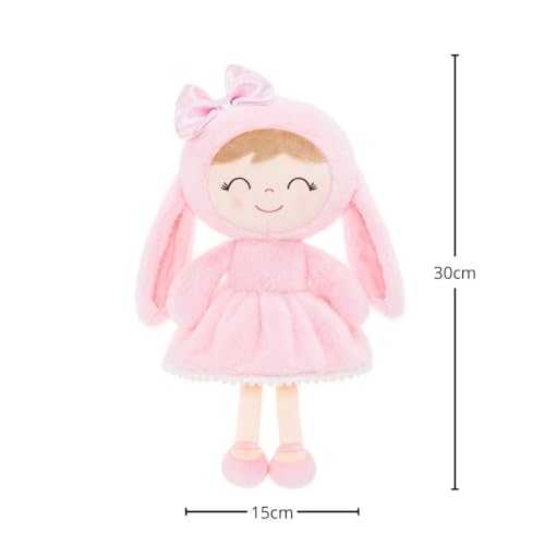 Gloveleyaeasterbunnygiftbabygirlgiftplushbunnydollsfirstbabydolltoddlersrabbittoybunnygiftsforgirlpink12inches Urban Country Home Decor Gloveleya easter bunny gift baby girl gift plush bunny dolls first baby doll toddlers rabbit toy bunny gifts for girl pink 12 inches urban country home decor