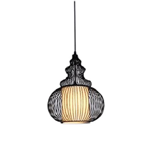 Lustre haut de gamme rétro en fer forgé au design de gourde créative