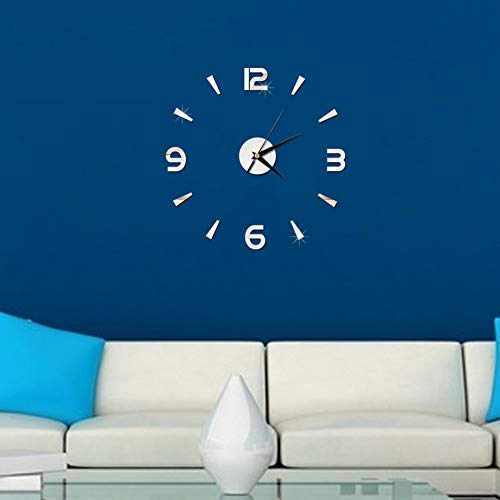 Reloj de pared moderno adhesivo con efecto 3D miniatura 4