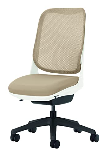 ライオン事務器 オフィスチェア アームレス ライド サンドベージュ 79820