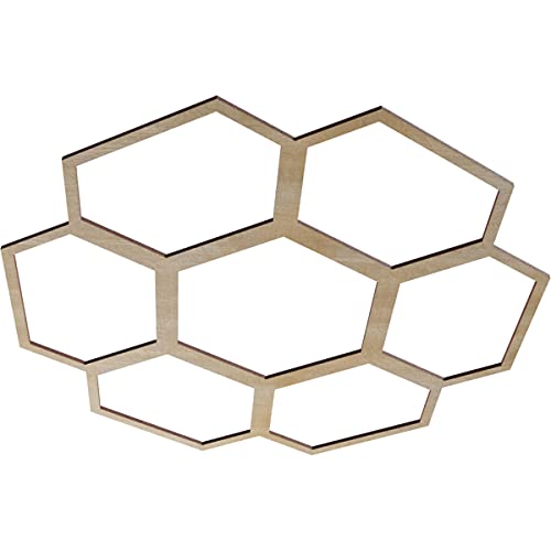Image of Ekena Millwork 28 inchOD x 9 7 /8 inchID x 3 /8 inchT Florin Wood Fretwork Pierced Ceiling Medallion, Birch