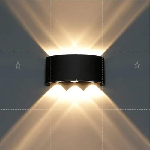 SAKSHAM LIGHTING INDUSTRIES LED Wall Lamp 3 + 3 Curve Light Decorative Wall Light For Rs. 299 @ 70 %