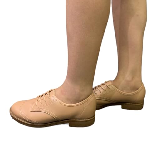 Sapato Oxford Mocassim Casual Conforto Feminino 4170.424 Beira Rio (Nude, BR, Adulto, Numérico, 36)