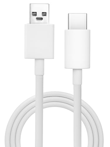 Image of AINE 80W USB-C Flash Charge Data Sync Cable For Vivo V30 /V29 /V28 /V27 /V25 /V23E /V23 Pro /V21 5G / iQOO Neo 9 Pro /12 5G /Neo 7 Pro /Z7 /Z7S /Z6 Lite|120W Supported | Original Flash Charging Speed,1M
