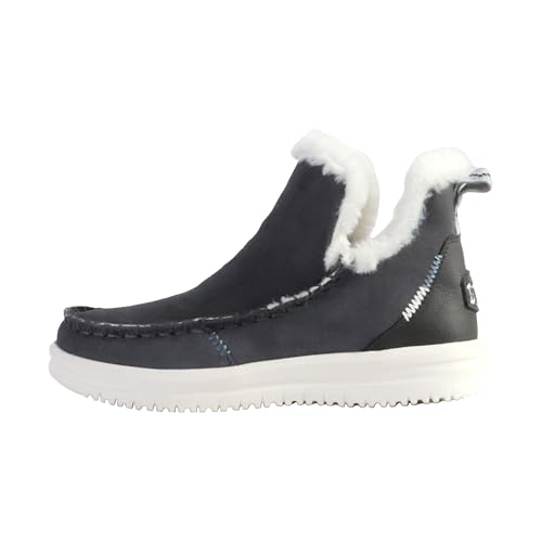 HEYDUDE Camden Suede Daim Femme : Chaussures légères et confortables en cuir véritable souple