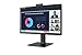 LG Electronics LG 24BP75CP-B 24 Inch Professional PC Screen - IPS Panel FHD (1920x1080), 5ms GtG 75Hz, Stand with Multiple Settings, Speakers, Webcam (2MP) and Built-in Microphone, USB-C (65W)