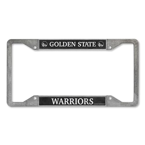 Rico Industries NBA Basketball Golden State Warriors Pewter License Plate Frame 12