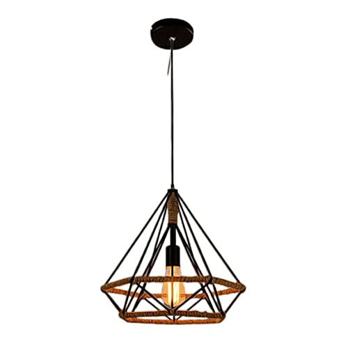 Suspension E27 en fer forgé pour illuminer couloir sombre et porche