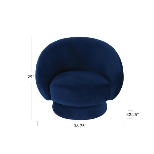 Sillón tela peluche azul miniatura 3