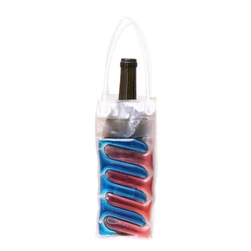 KICHOUSE Wine Cooler Bag Gel Wine Chiller Bag Wine Carrier Wine Bottle Freezer Bag Wine Cooling Bag
