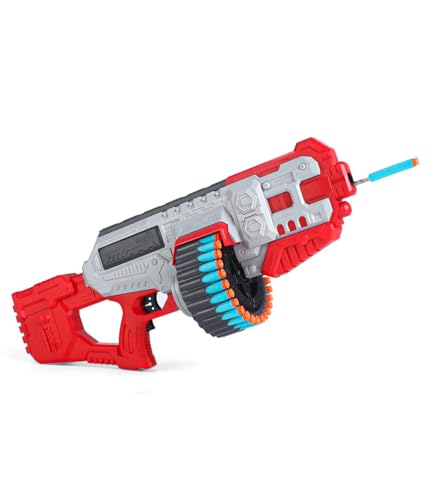 Image of Play Nation Premium Automatic Dart Gun for Kids,Dart Gun With Rotating Drum,40 Soft Foam Dart &Rechargeable Battery,60ft Shooting Range,Fun Target Shooting Battle Fight Game for 8+ Years,Birthday Gift