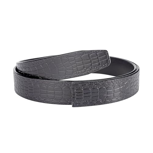 Vatee's Men Real Leather Ratchet Dress Belt 1.38"(35mm) Wide Replacement Strap for Automatic Buckle2