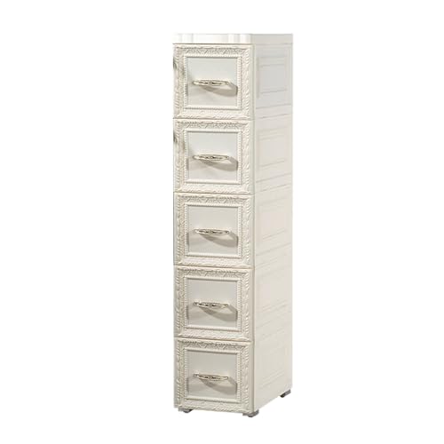 Gabinete De Almacenamiento Delgado Para Baño Con Cajón, Armario Vertical Independiente, Multifuncional Mueble Estrecho Baño, Diseño En Capas, Para El Hogar(White,84*18*32cm/33.1*7.1*12.6in)