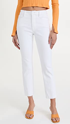 Good American Women's Good Straight Raw Hem Jeans2