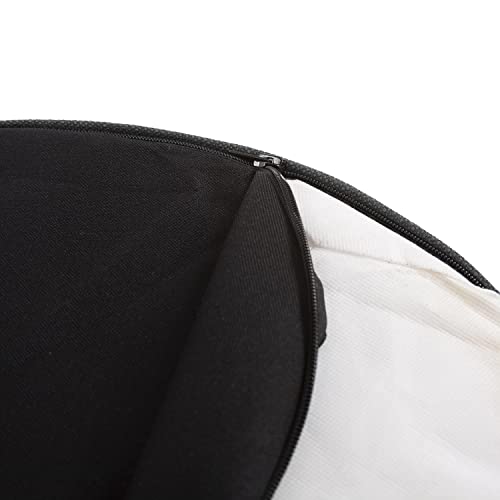 Howard Elliott No Tip Cylinder Ottoman With Cover, Avanti White #TOP2