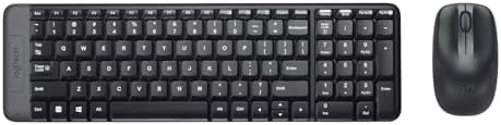 Logitech MK220 Combo con Teclado y Ratón Inalámbrico Compacto par...