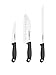 Zestaw 3 Claveles: nóż kuchenny, Santoku i nóż do szynki