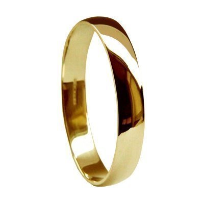Alliance de Mariage D Forme Or Jaune 18 carats, le symbole éternel de votre promesse