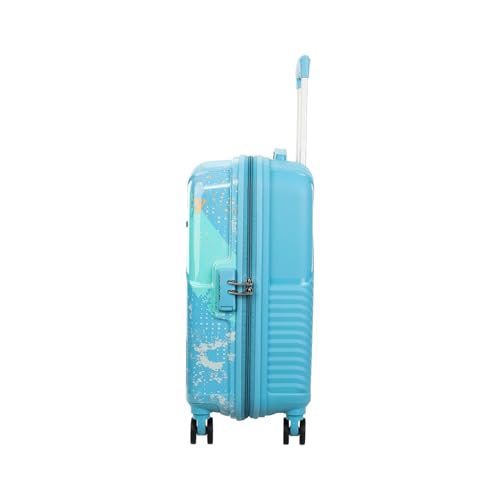 Image of Kamiliant by American Tourister ATHER|Printed Cabin Trolley Bag Small Size (55 cms) for Travel| Hard Case Polypropylene (PP) Suitcase|360 8-Wheel Spinner Luggage Trolley|Combination Lock|Sea Blue