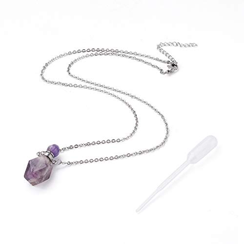 Collar Difusor Aromático con Piedra Natural y Botella miniatura 2