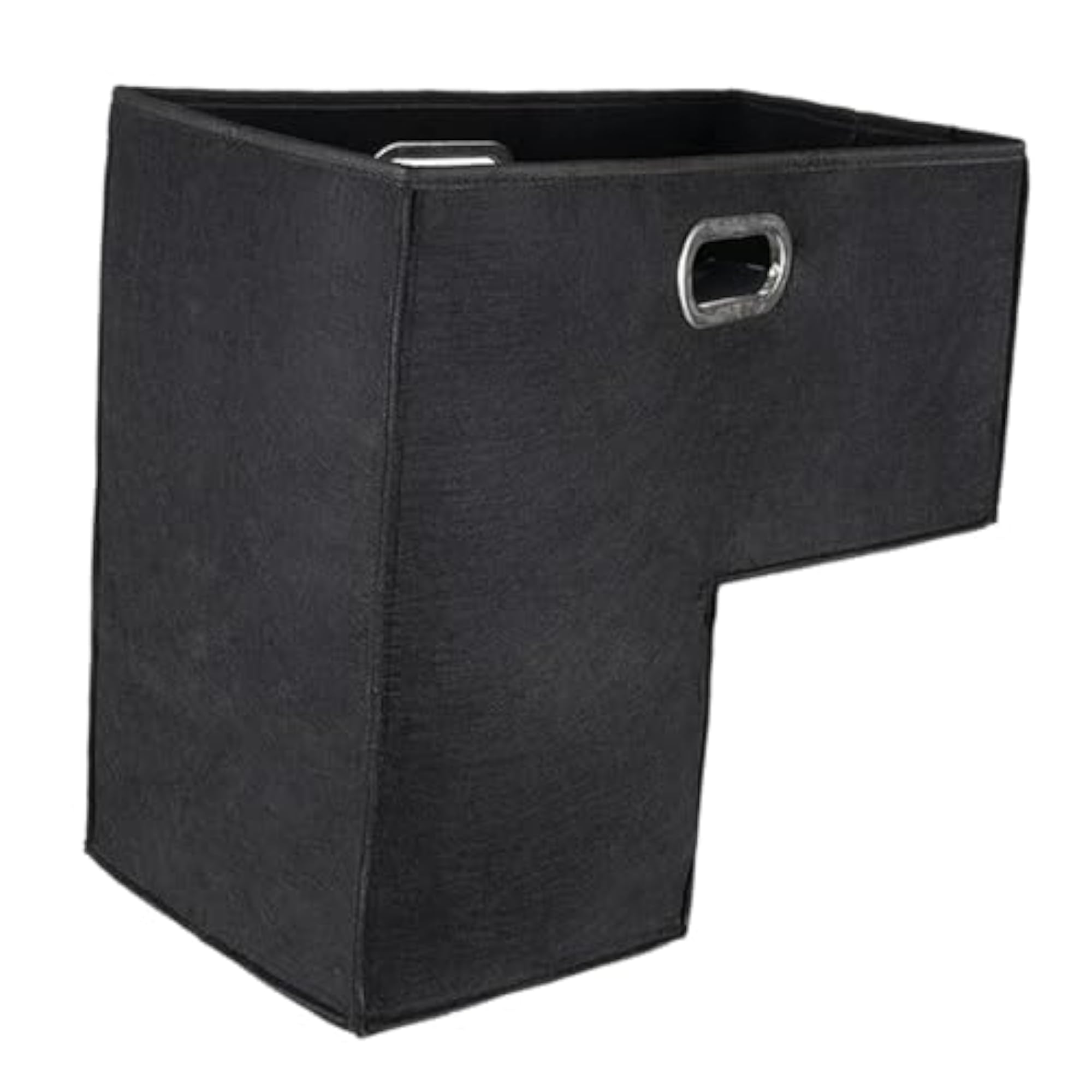 Foldable Staircase Basket with Handles, Dark Gray