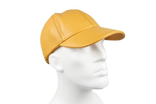 Image of Genuine Leather Unisex Baseball Cap