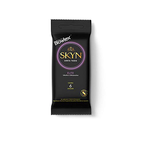 Preservativo Skyn Elite com 3 pacotes com 6 Uni + Frasqueira