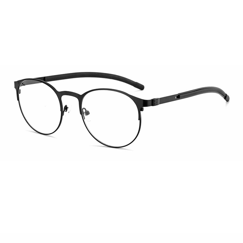 RICCIE Retro-Sonnenbrille Herren mit photochromen Gläsern, Damenbrille mit 1,56 asphärischen Kunstharzgläsern Outdoor Lesebrille / UV400 Dioptrie +0,25 bis +3,0,Schwarz,+1.5