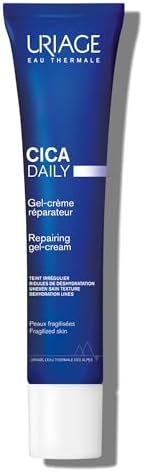Uriage CICA Daily Gel-Cream - Lightweight Face Cream With Hyaluronic Acid, Vitamin B5 & Copper-Zinc - Fagrance-Free & Non-Sticky - 40ml