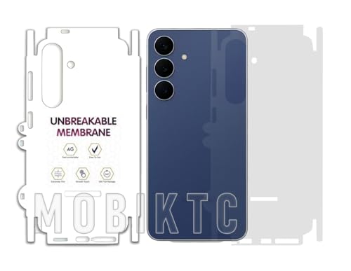 Image of HD+ New Tecnology Autometic Repaire Bubble, Back Screen Guard for Samsung Galaxy S25 FE 5G Flexible Imported Membrane Hidrogelic Film /Back&all Sides Covered /Matte