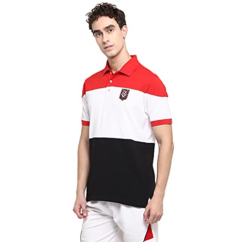 Image of OFF LIMITS Men's Mens Pcp Cns Core Polo T-Shirt (Black /White / Red Small)