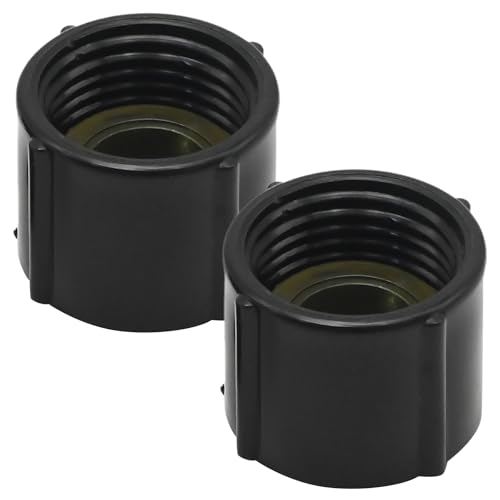 Image of Anxingo 2 Pcs Low Point Drain Seals and Caps, Replacement for RV Camper Travel Trailer, Replace for 1 /2 Inch Hot and Cold Water Lines