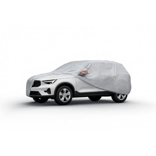 Image of myTVS 100% Waterproof Car Body Cover for Volvo XC40 - Custom-Fit, Double-Layer, UV & Dust Proof, Mirror Pockets & Elastic Clip Lock (CSK 9)