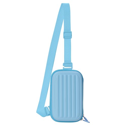 Leayjeen VAHOIALD/Rollei/ZAZYZIA/TOAIOHO/Kodak/GUEVWES/DODOSOUL Digital Camera Case with Shoulder Strap, blue, Luggage strap