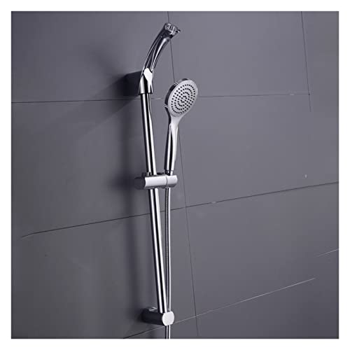 Douche à main chromée en ABS avec support mural réglable pour salle de bain