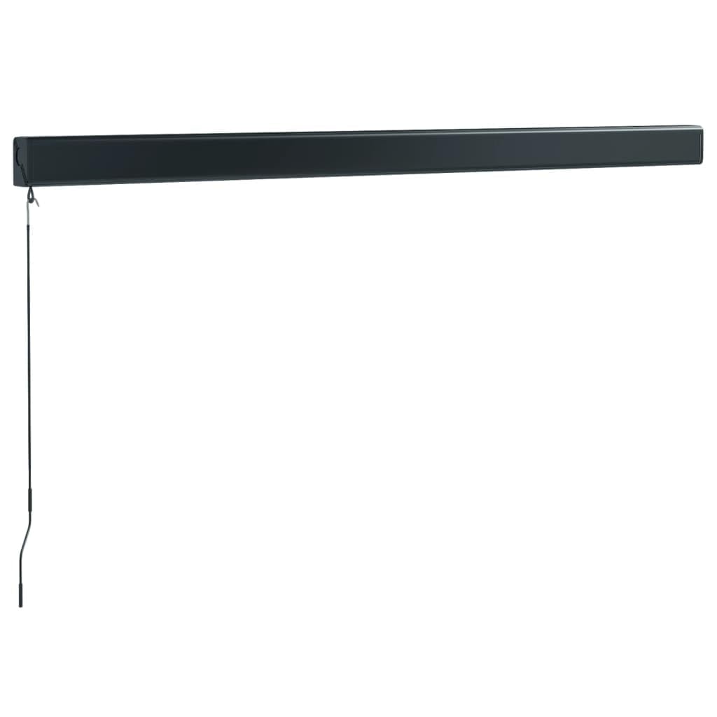Tenda da Sole Retrattile Gialla e Bianca, Tessuto Poliestere con Rivestimento PU e Struttura in Alluminio, Braccio Articolato, per Balcone Terrazza Bar, 3.5 x 2.5 m