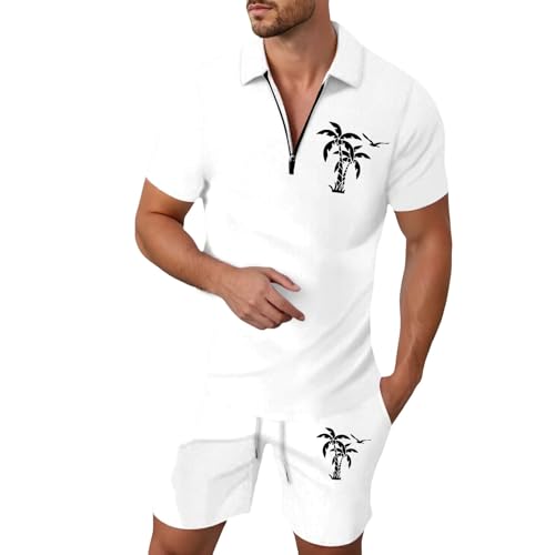 Costume slim fit vetement homme ensemble veste legere zippee et pantalon blanc taille M