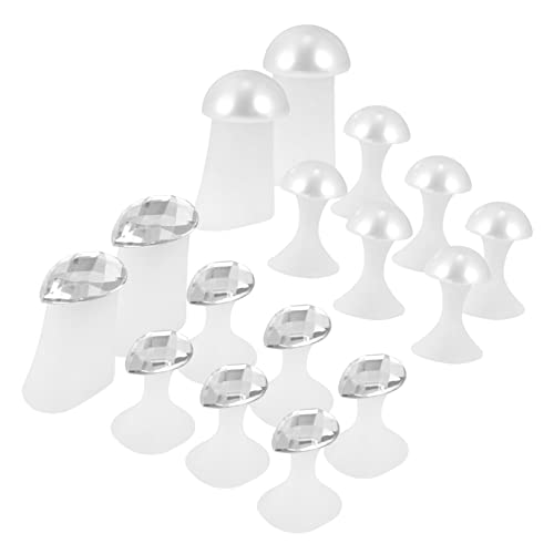 SHERCHPRY 2Set Toe Separators for Nail Art of Comfortable Silicone Spacers for Adults for Pedicure Manicure Bunion Relief Easy to Carry