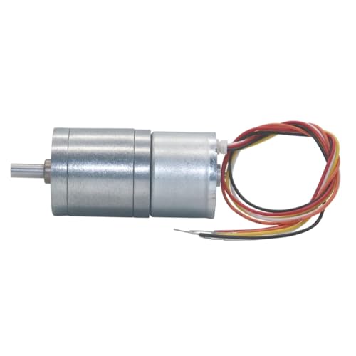 Moteur sans balais DC 12V 24V JGA25-2418 à faible bruit 122rpm motorisation CC