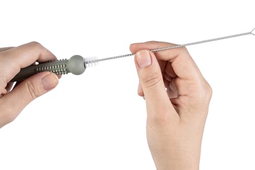 MiniMates 8x Beißröhrchen Beißring - Kausticks für Baby | Zahnungshilfe ideal für Backenzähne | Beißröhrchen aus Silikon BPA- frei | Beißring | 8 Stück inkl. 2 Bürsten