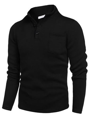 Pull en tricot à manches longues COOFANDY anti froid pour homme actif hiver