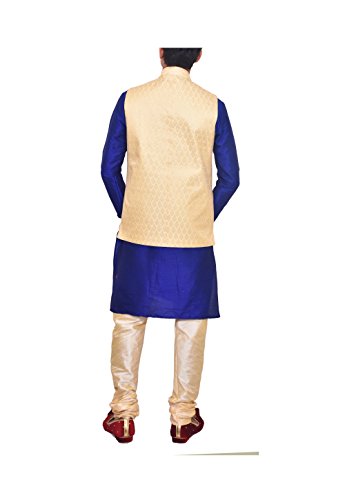 Image of Mens Kurta Pyjama Set with Designer Ethnic Nehru Jacket
