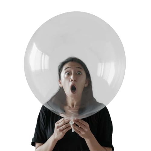 Image of 30 Pack Clear Balloons 36 Inch Clear Latex Party Large Balloon Bulk for Various Party Events Decorations