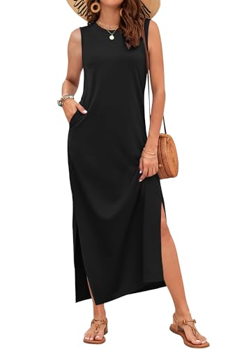 RUMIA Women's Maxi Dresses Casual Summer Elegant Side Slit Dress with Pockets (S-XXL) - Image 5