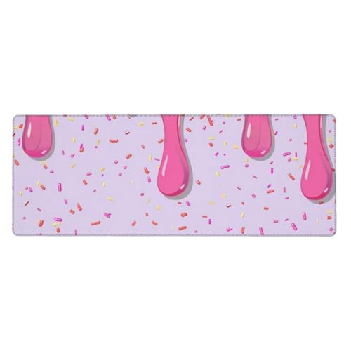 Tapis de souris de jeu donut 80x30cm grand format antidérapant