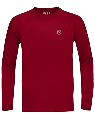 Image of Boys UPF 50+ Swim Shirt Long Sleeve, 1 or 2 Pack Rash Guard Tops