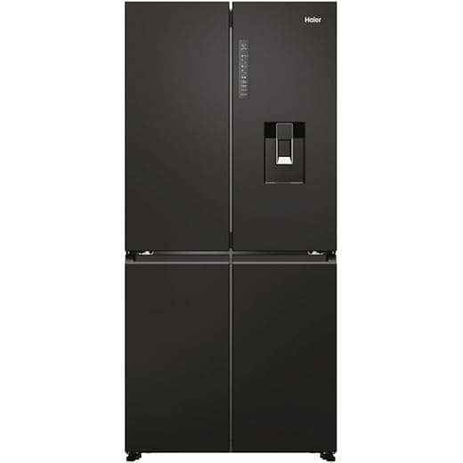 Haier CUBE 83 SERIE 7 HCR7818DWPT Frigorifero Congelatore/Particolarmente efficiente dal punto di vista energetico/Distributore di acqua/Daylight/HumidityZone/Air Surround/Nero opaco