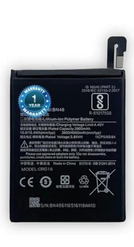 Image of Original BN48 Battery for Redmi Note 6 pro M1806E7TG / M1806E7TH / M1806E7TI Battery with 1 Year Warranty** (SEP468)